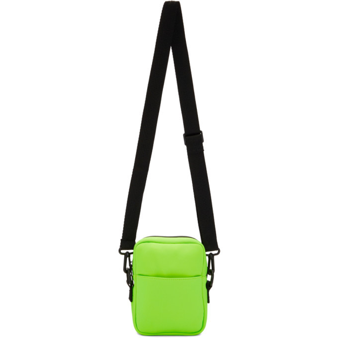 Men Neon Lime Crossbody Bag