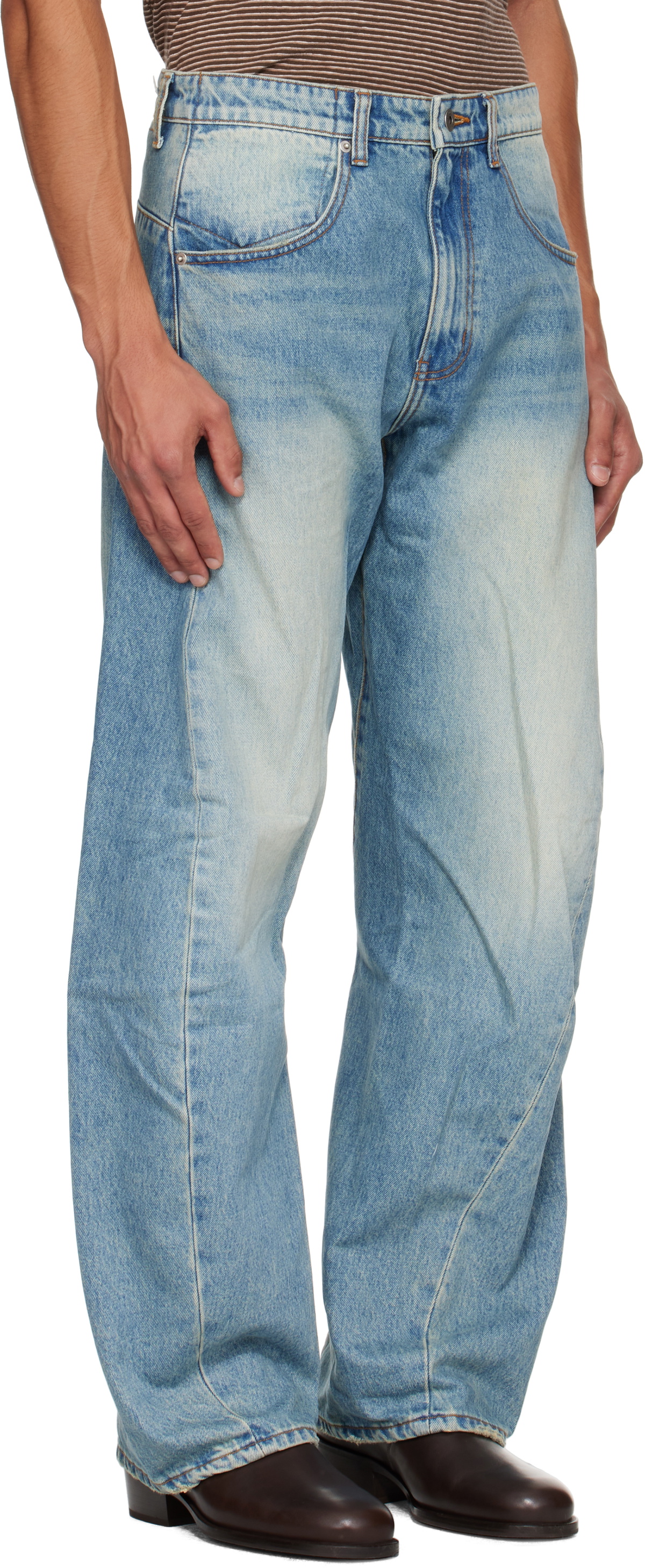 COOR Blue Washed Engineer Jeans