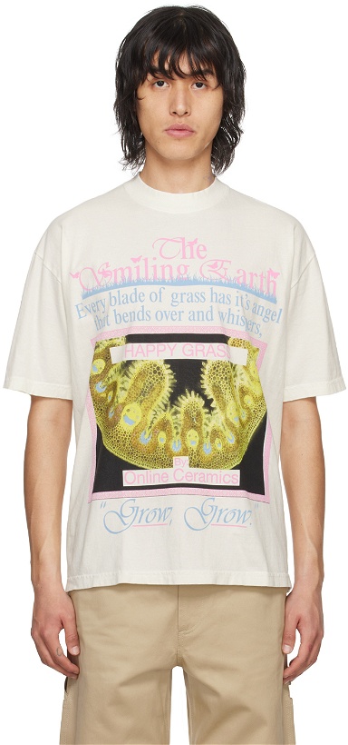 Photo: Online Ceramics Off-White 'The Smiling Earth' T-Shirt