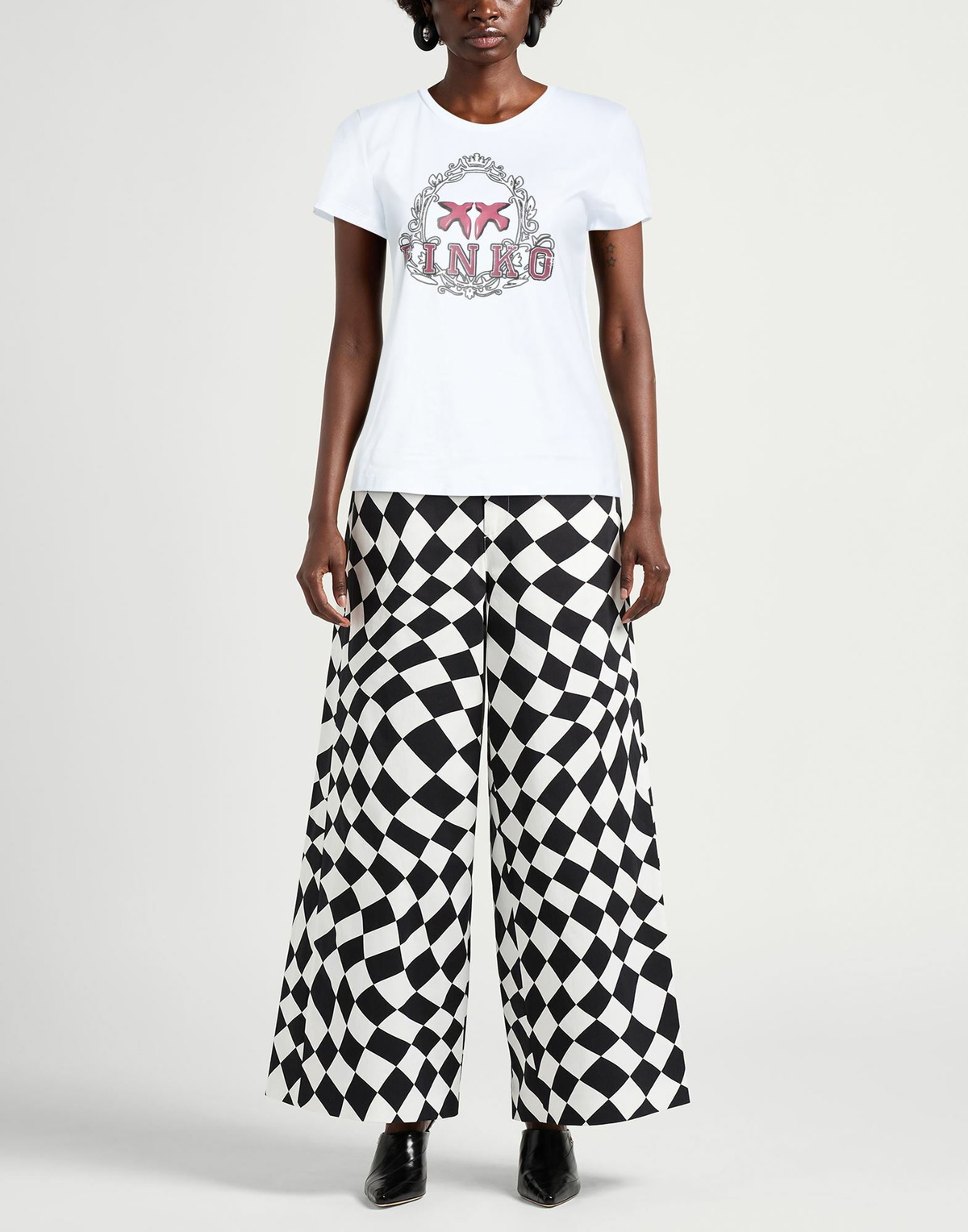 Pinko Denim Womens T-shirt in White