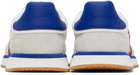 Dolce&Gabbana White & Gray Mixed-Material 'DG' Cushion Sneakers