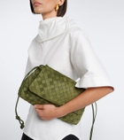 Bottega Veneta Giorno Intrecciato suede crossbody bag
