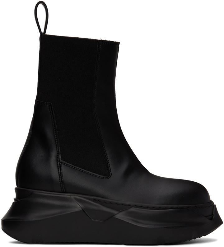 Photo: Rick Owens Drkshdw Black Abstract Chelsea Boots