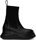 Rick Owens Drkshdw Black Abstract Chelsea Boots