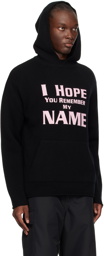 We11done Black 'I Hope You Remember My Name' Hoodie