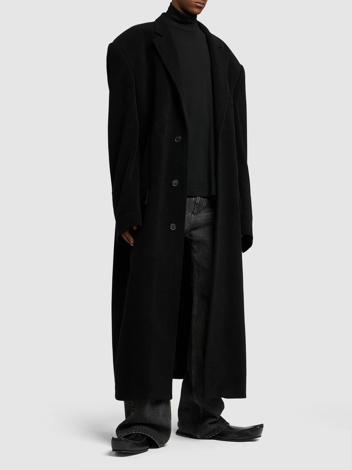 BALENCIAGA - Oversize Cashmere Blend Coat Balenciaga BALENCIAGA - Oversize Cashmere Blend Coat Balenciaga