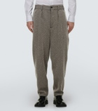Giorgio Armani Herringbone wool-blend pants