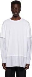 MM6 Maison Margiela White Layered T-Shirt