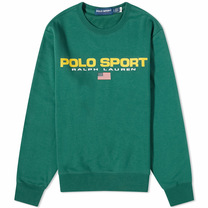 Photo: Polo Ralph Lauren Men's Polo Sport Crew Sweat in Kelly Green