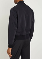 Lardini Wool Bomber Jacket Navy