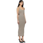 Entire Studios Gray Raw Knit Midi Dress