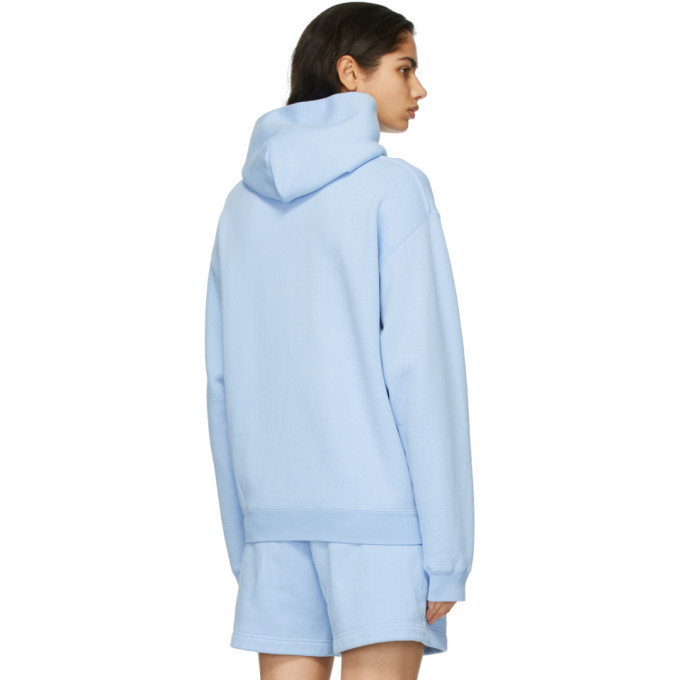 Alexander Wang Blue Puff Logo Hoodie