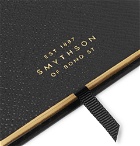 Smythson - Panama Dastardly Deeds Cross-Grain Leather Notebook - Black