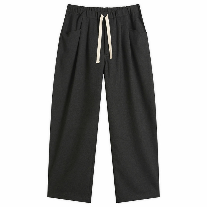 Photo: Danton Men's Tuck Pants in Dark Green Grey