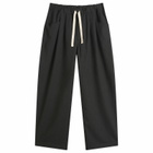 Danton Men's Tuck Pants in Dark Green Grey
