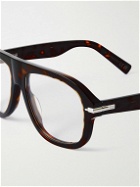 Dior Eyewear - Blacksuit Tortoiseshell Acetate and Silver-Tone Aviator-Style Optical Glasses