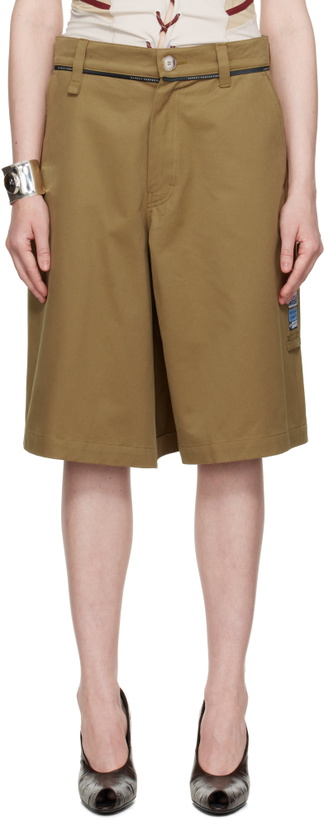 Photo: Martine Rose Khaki Twisted Skate Shorts
