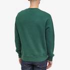 Maison Kitsuné Men's Tonal Fox Head Patch Comfort Crew Sweat in Bottle Green