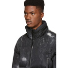 Moncler Black Down Fabas Lightning Bolt Jacket