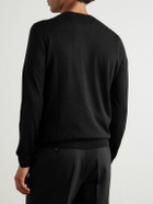 Incotex - Zanone Cashmere and Silk-Blend Sweater - Black