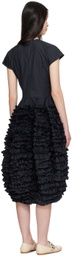 Molly Goddard Navy Nancy Midi Dress