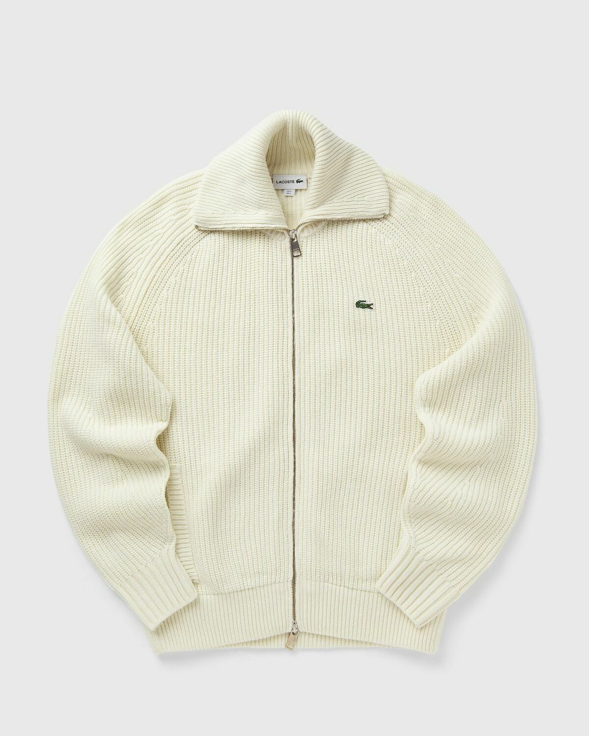 Lacoste Knit zip SWEATER Beige Mens Pullovers/Zippers & Cardigan