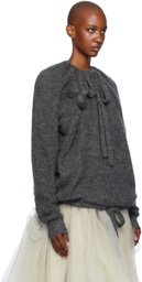 Molly Goddard Gray Aggie Sweater