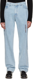Y/Project Blue Pinched Straight Jeans