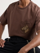 BODE - Sequin-Embellished Cotton-Jersey T-Shirt - Brown
