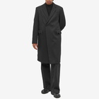 Raf Simons Men's Classic Double Breasted Coat in Black