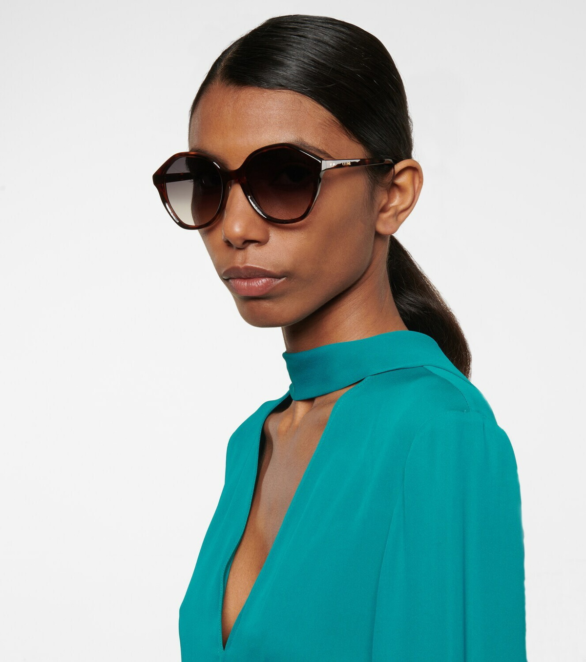 Celine oversized outlet round sunglasses