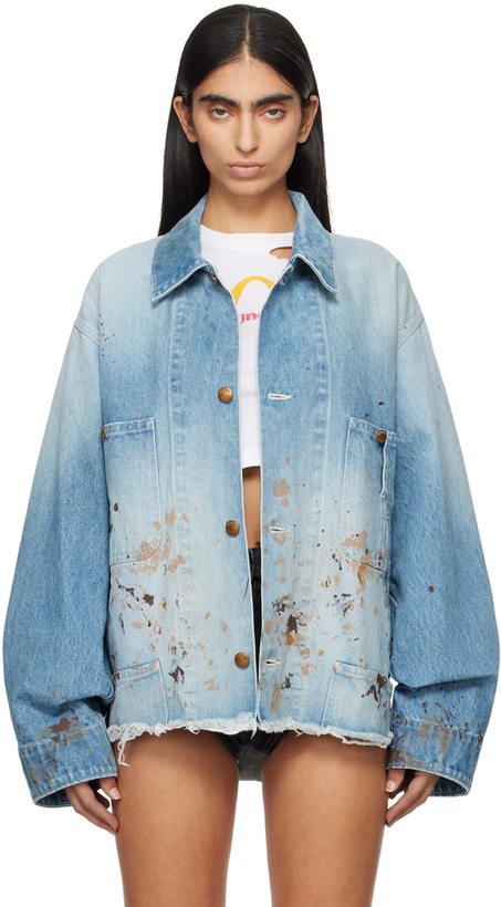 Photo: doublet Blue Cutoff Coverall Denim Jacket