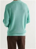 LORO PIANA - Prescott Silk and Linen-Blend Sweater - Blue - IT 54