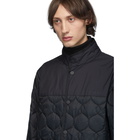 Z Zegna Reversible Black Quilted Jacket