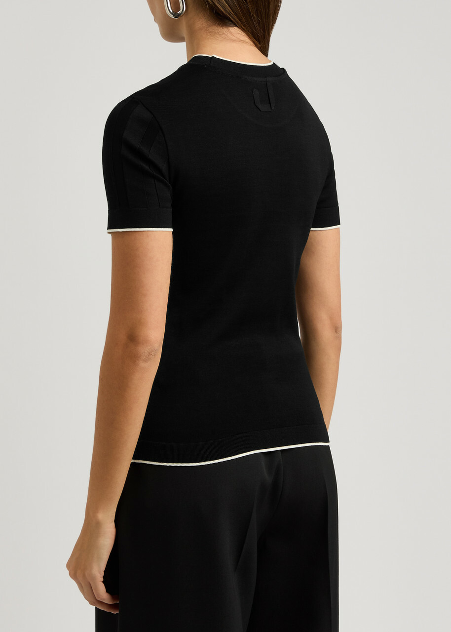 Jacquemus Le T-Shirt Tricot Cotton T-shirt Black
