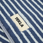 Tekla Fabrics Organic Terry Bath Mat in River Stripes 