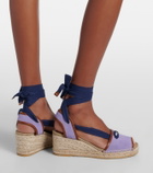 Versace Lola suede espadrille wedges