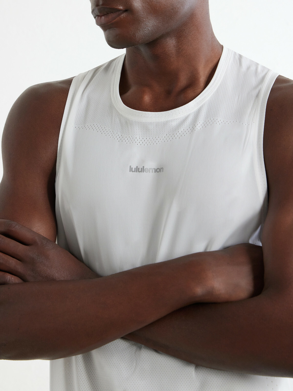 Lululemon - Logo-Print Mesh Running Top - White