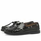 Toga Pulla Women's Leather Loafers in Black