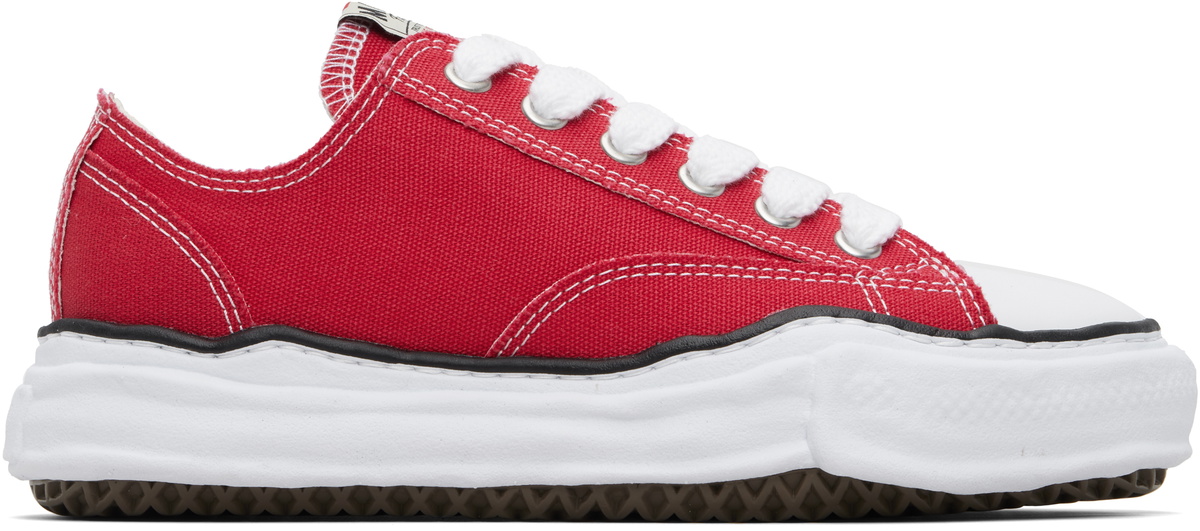 Maison MIHARA YASUHIRO Red Peterson OG Sole Canvas Low-Top Sneakers