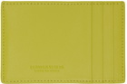 Bottega Veneta Yellow Intrecciato Credit Card Holder