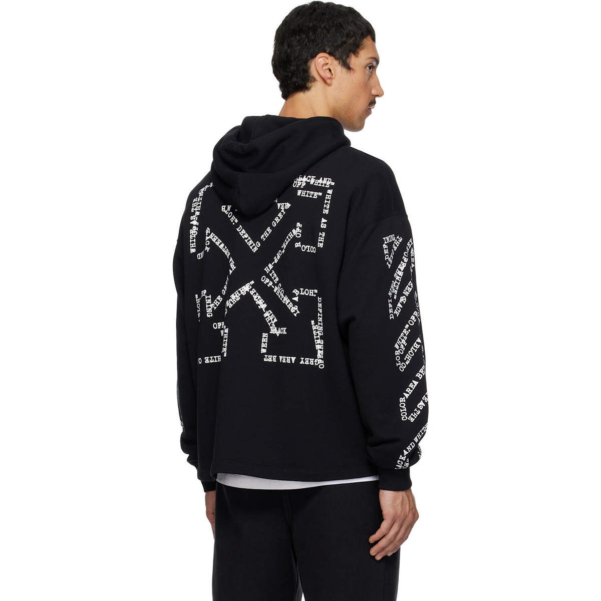 Off-White Black Type Machine Arrow Hoodie