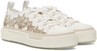 AMIRI Off-White & Gold Glitter Stars Court Low Sneakers