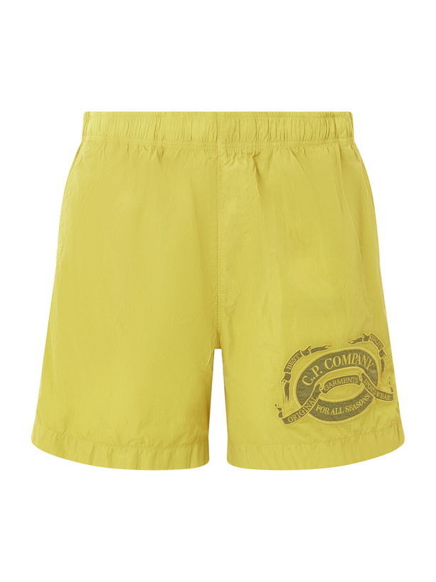 Photo: C.P. Company - Straight-Leg Mid-Length Swim Shorts - Yellow