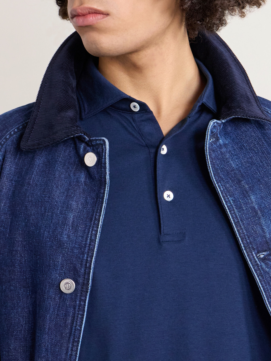 Peter Millar - Excursionist Stretch-Cotton and Modal-Blend Polo Shirt - Blue