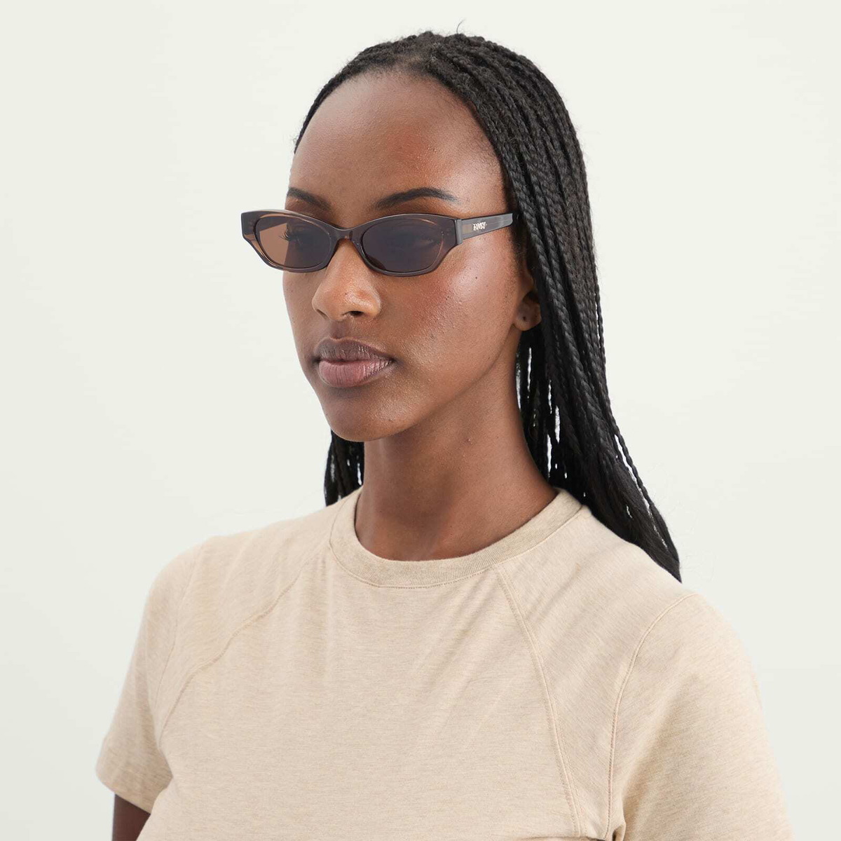 DMY Studios Women's Suki Sunglasses in Transparent Brown 