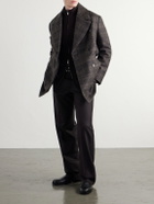 Barena - Double-Breasted Prince of Wales Wool-Blend Blouson Jacket - Brown