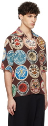 AMIRI Brown 'Amiri' Coasters Bowling Shirt