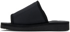 SUICOKE Black KAW-Cab Sandals