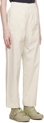 Margaret Howell White Wide-Leg Lounge Pants